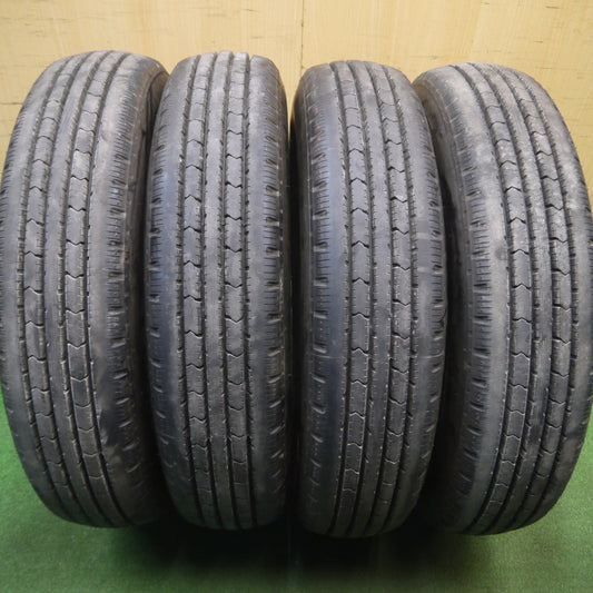 [送料無料] バリ溝！24年！9.5分★トラック タイヤ 205/80R17.5 120/118N ブリヂストン R202 17.5インチ★5013103Hノタ