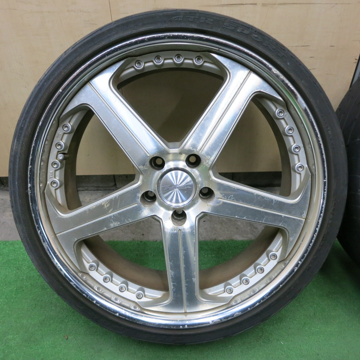 [送料無料] バリ溝！9.5分★TRAFFICSTAR RTS 225/35R20 245/35R20 ATR SPORT トラフィックスター 20インチ PCD114.3/5H★4100901ナノ