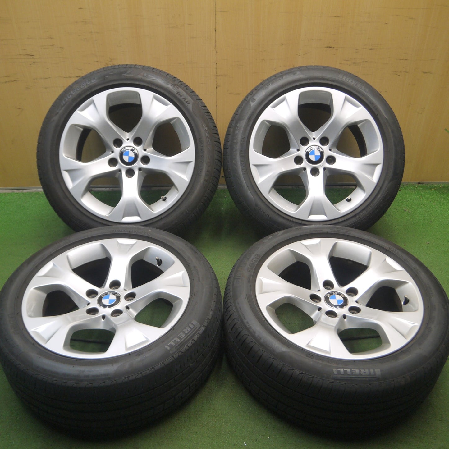 *送料無料* バリ溝！9.5分★BMW X1 E84 純正 225/50R17 ピレリ Cinturato P7 17インチ PCD120/5H★4052201Hノ