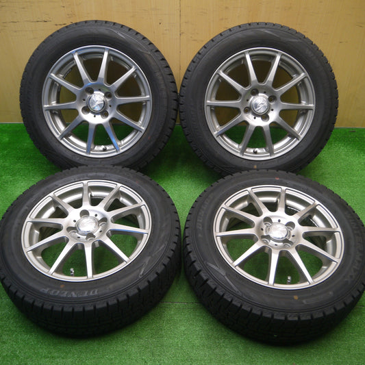 [送料無料] バリ溝！23年！9.5分以上★スタッドレス 175/65R15 ダンロップ ウインターマックス WM02 STRANGER ストレンジャー 15インチ PCD100/4H★4102101Hス