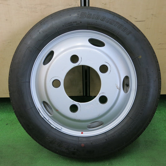 *送料無料* 超バリ溝！23年！ほぼ10分★トラック タイヤ 205/65R16 109/107N ブリヂストン R202 TOPY スチール 116.5-8TC PCD203.2/5H★4061503ナノ