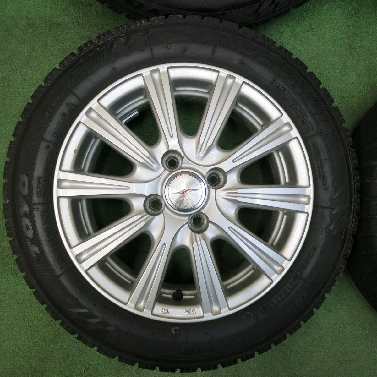 [送料無料] バリ溝！9分★スタッドレス 165/65R14 トーヨー オブザーブ ガリット GIZ JOKER ジョーカー 14インチ  PCD100/4H★4121110SYス