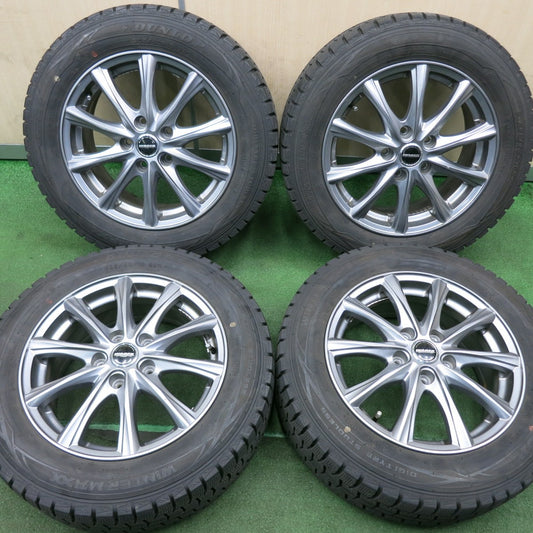 *送料無料* バリ溝！9分★スタッドレス 205/60R16 ダンロップ ウインターマックス WM01 WAREN ヴァーレン 16インチ PCD114.3/5H★4051805NJス