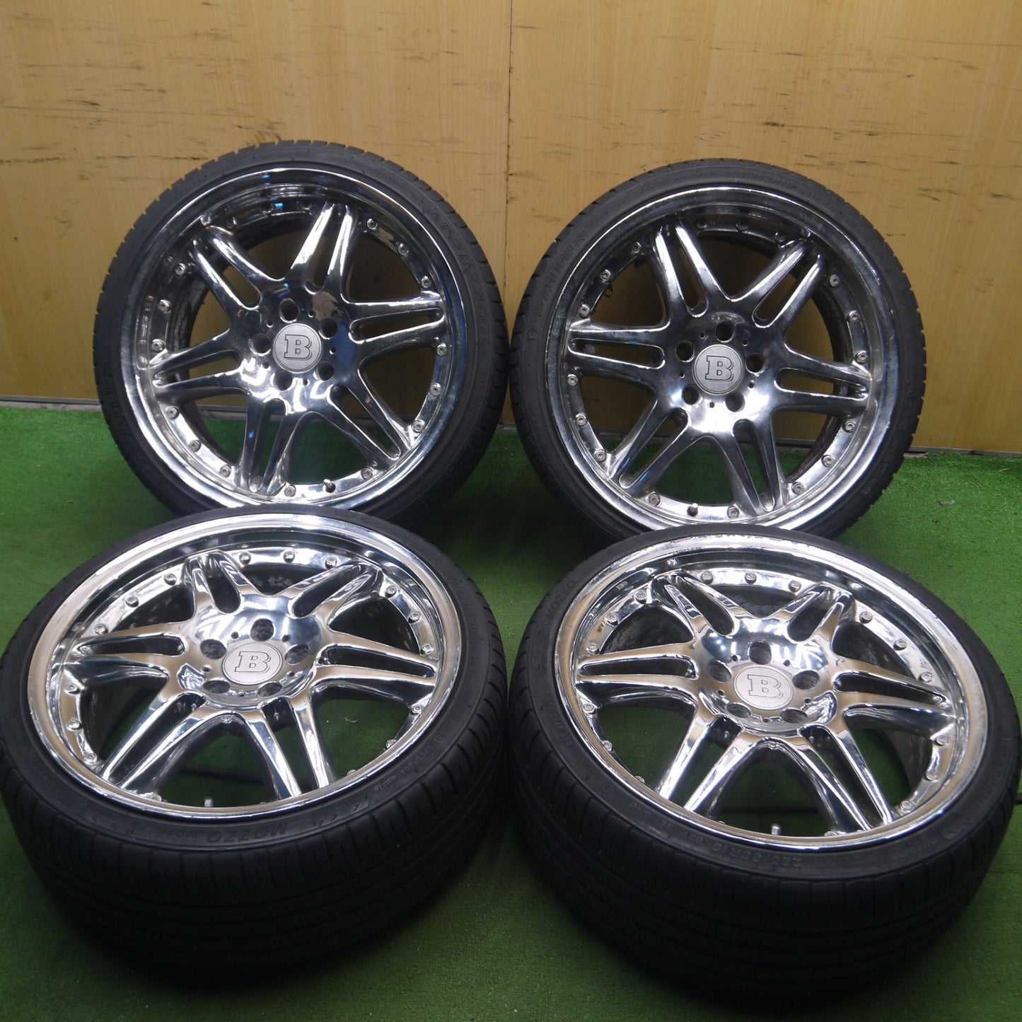 *送料無料* 4本価格★BRABUS タイプ 225/35R19 235/35R19 デュラターン MOZZOSPORT サイルン ATREZZO ZSR ブラバス PCD114.3/5H★4050105Hノ