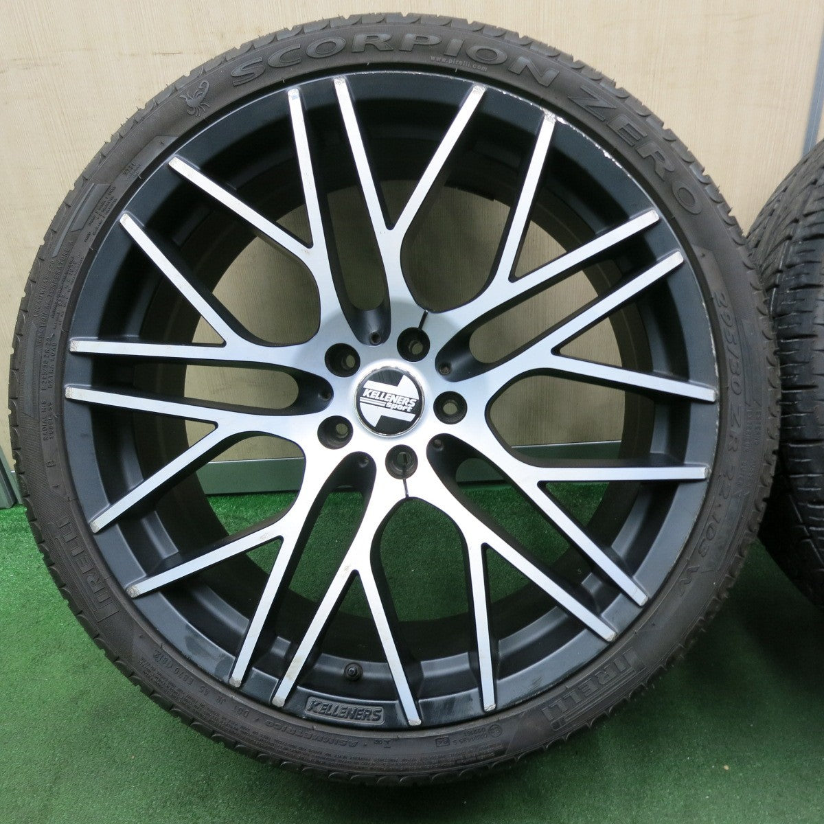 *送料無料* バリ溝！9分★BMW等 KELLENERS Sport 295/30R22 ピレリ スコーピオン ゼロ ケレナーズ スポーツ PCD120/5H★4062704NJノ