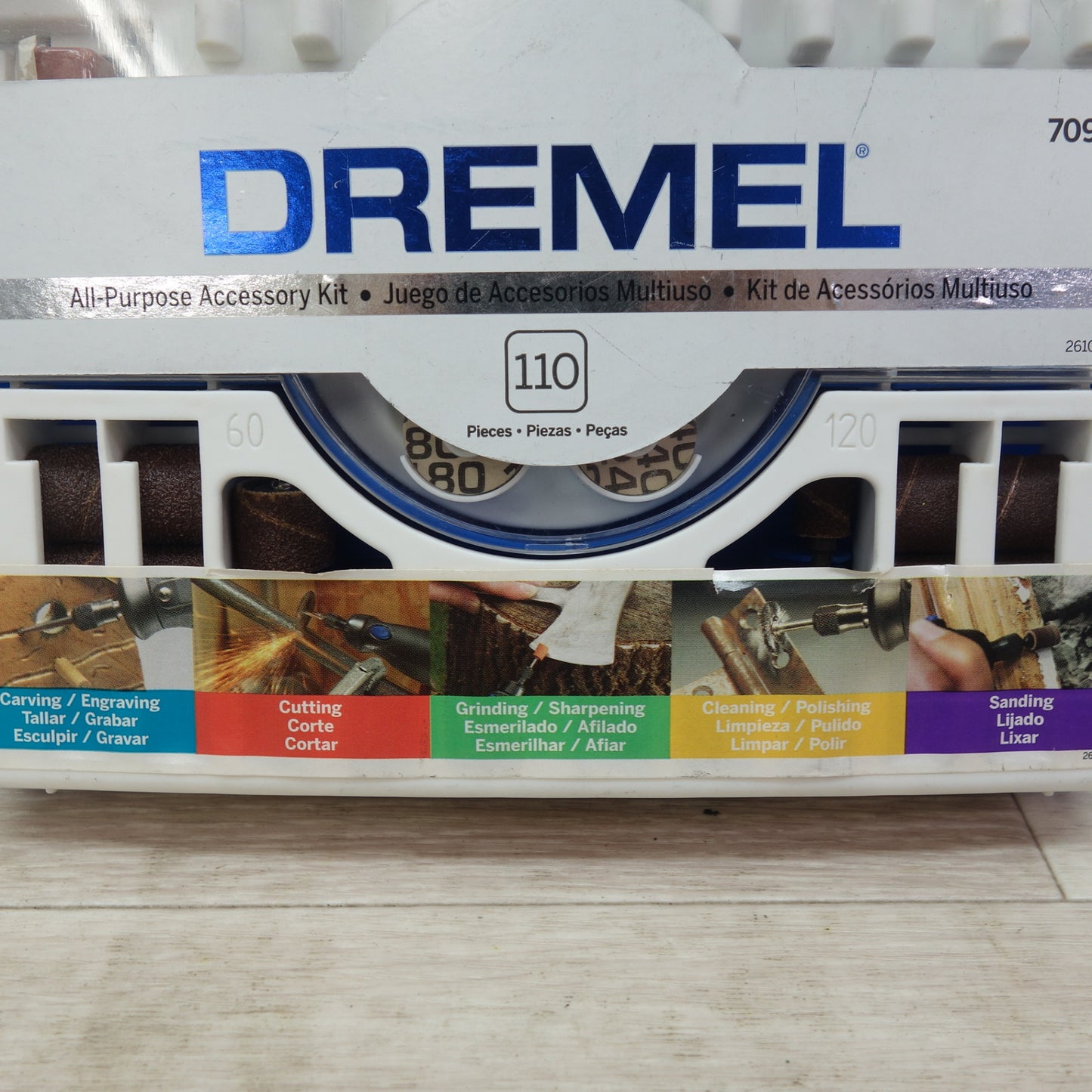 [送料無料] 未使用☆ドレメル DREMEL 110ピース スーパー アクセサリー キット 万能 ロータリーツール 電動 工具☆