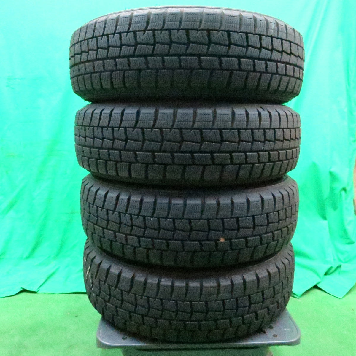 *送料無料* バリ溝！綺麗！9分★スタッドレス 165/65R14 ダンロップ ウインターマックス WM01 LEBEN レーベン 14インチ PCD100/4H★4050303ナス