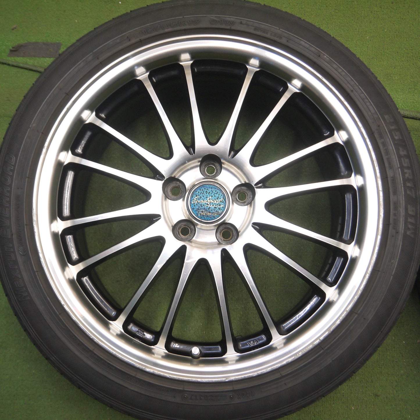 *送料無料* 4本価格★プリウス等 215/45R17 オートバックス Maxrun EVERROAD EuroSpeed MANARAY SPORT PCD100/5H★4040503Hノ