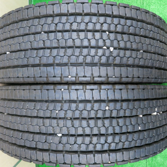 *送料無料* バリ溝！23年！8.5分★トラック タイヤ 265/70R19.5 140/138J スタッドレス ブリヂストン W999 19.5インチ★4072306HAスタ