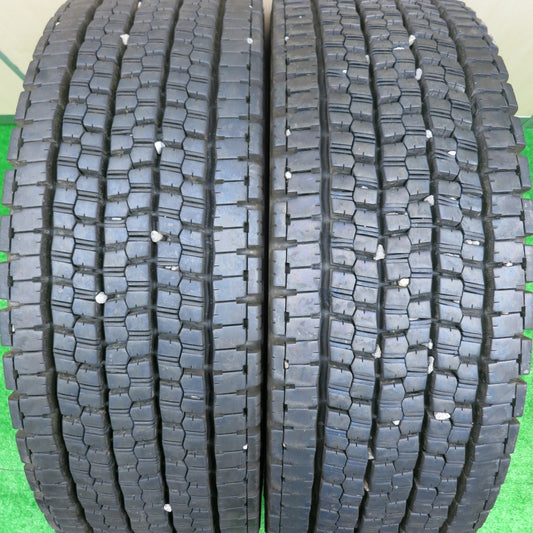 *送料無料* バリ溝！23年！9.5分★トラック タイヤ 265/70R19.5 140/138J スタッドレス ブリヂストン W999 19.5インチ★4072307HAスタ