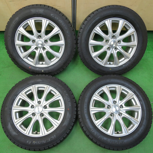 *送料無料* バリ溝！21年！キレイ！9.5分以上★スタッドレス 205/60R16 グッドイヤー アイスナビ7 LUTZ 16インチ PCD114.3/5H★4060902イス