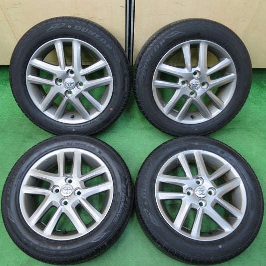 *送料無料* バリ溝！キレイ！9分★トヨタ 160系 カローラ フィールダー 純正 185/60R15 ダンロップ エナセーブ EC204 PCD100/4H★4070102イノ