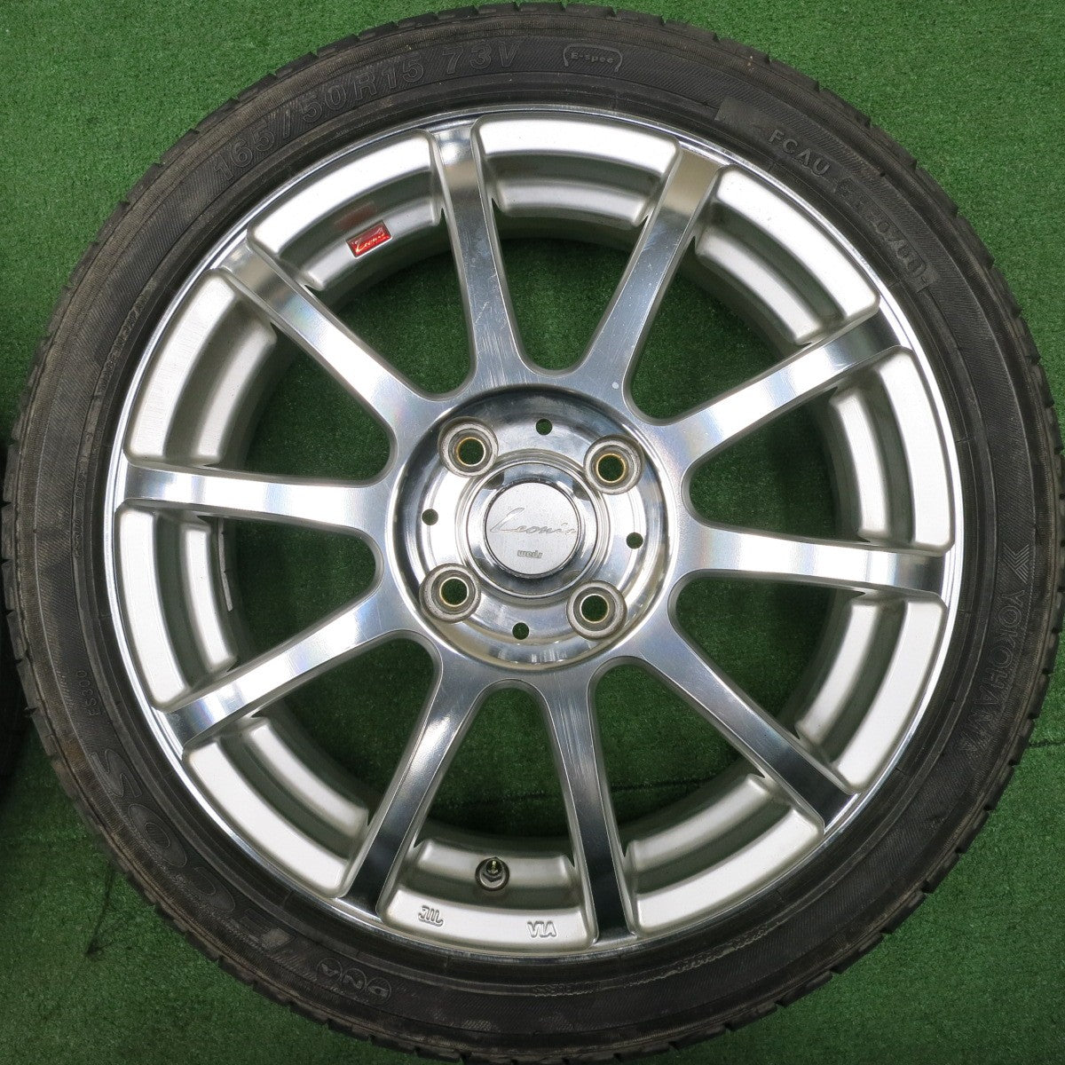 送料無料] 4本価格☆Leonis FX weds 165/50R15 ヨコハマ DNA