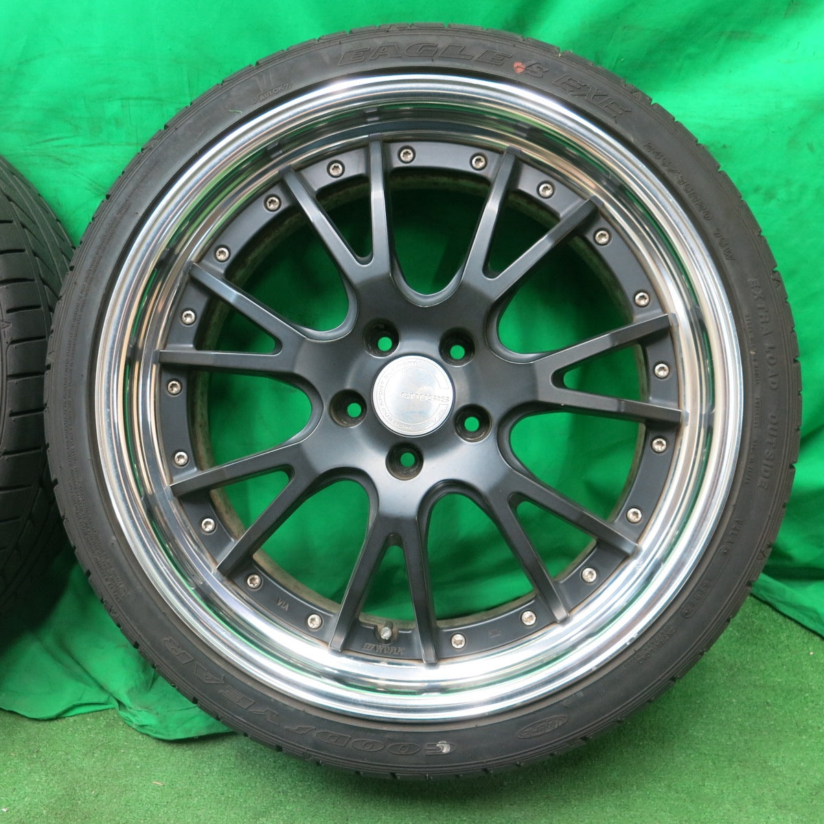 *送料無料* バリ溝！9分★WORK GNOSIS GS4 245/35R20 グッドイヤー イーグル LS EXE ワーク グノーシス PCD114.3/5H★4052504ナノ