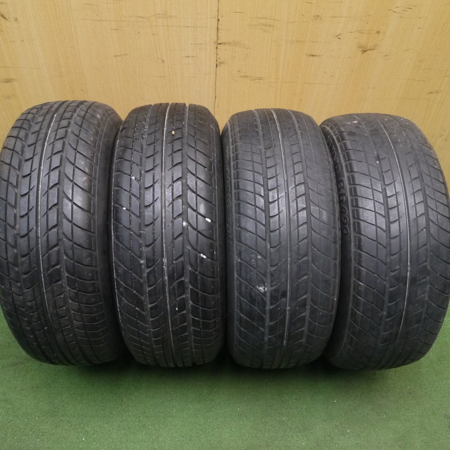 *送料無料* 4本価格★希少！ T-Speed ローバーミニ 等 165/60R12 ダンロップ LE MANS Bb490 12インチ PCD101.65/4H★4050109Hノ