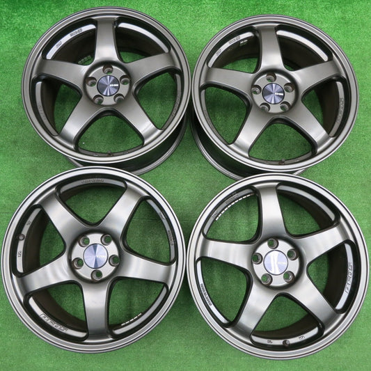 [送料無料] キレイ★ENKEI PF05 エンケイ ホイール 17インチ 17×7.5J PCD100/5H 86 BRZ 等★4101003HAホ