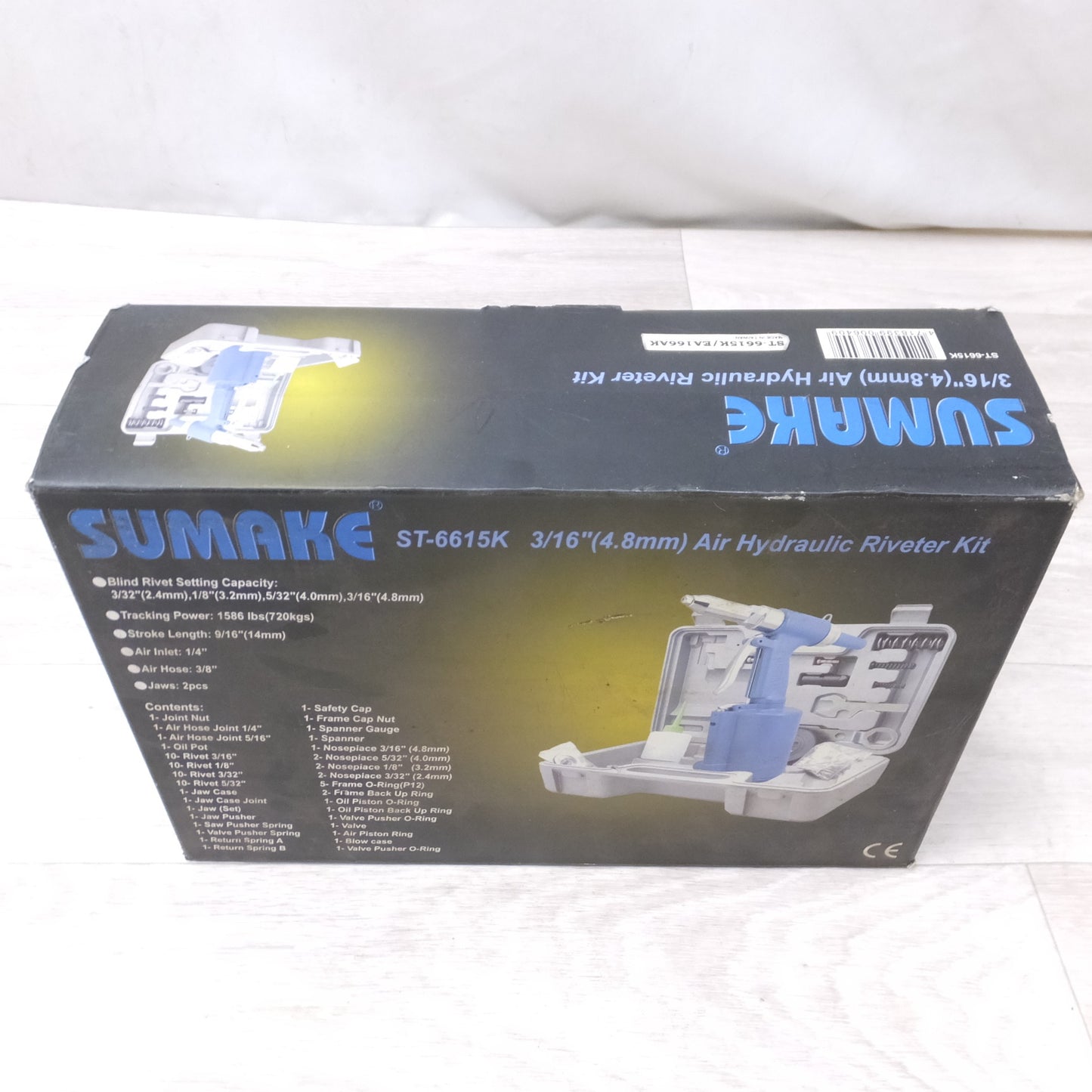 [送料無料] 未使用◆SUMAKE エアー式 油圧 リベッター キット ST-6615K かしめ機 リベット機 工具◆