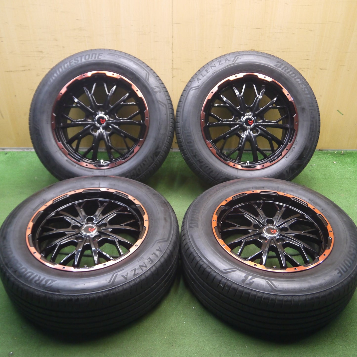 *送料無料* キレイ！22年★LEHRMEISTER 225/65R17 ブリヂストン アレンザ 001 レアマイスター 17インチ PCD114.3/5H★4050108Hノ