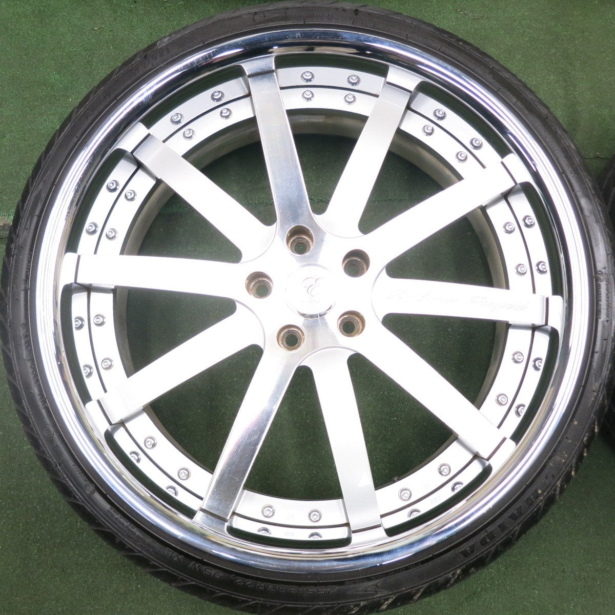 *送料無料* バリ溝！22年！9.5分★レクサス等 DOLCE EURO 255/30R22 265/30R22 ライオンハート LH-FIVE ハイダ HD921 ドルチェユーロ PCD120/5H★4070205HAノ