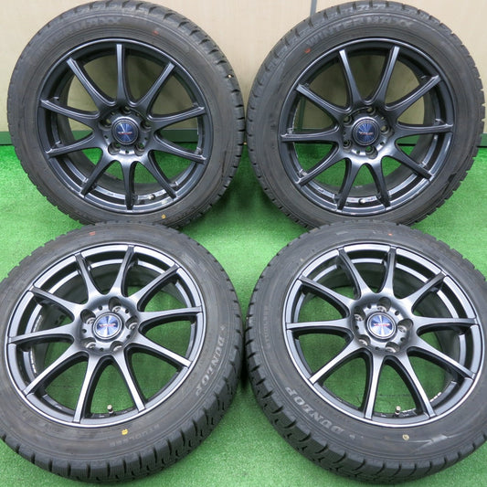 [送料無料] バリ溝！22年！キレイ！9.5分★スタッドレス 215/50R17 ダンロップ ウインターマックス WM02 VELVA CHARGE ヴェルヴァ 17インチ PCD114.3/5H★4112502NJス