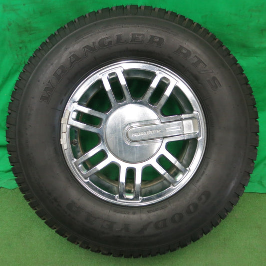 *送料無料* タイヤほぼ未使用★ハマー H3 純正 265/75R16 グッドイヤー ラングラー RT/S 16インチ PCD139.7/6H スペア タイヤ★4052005ナノ