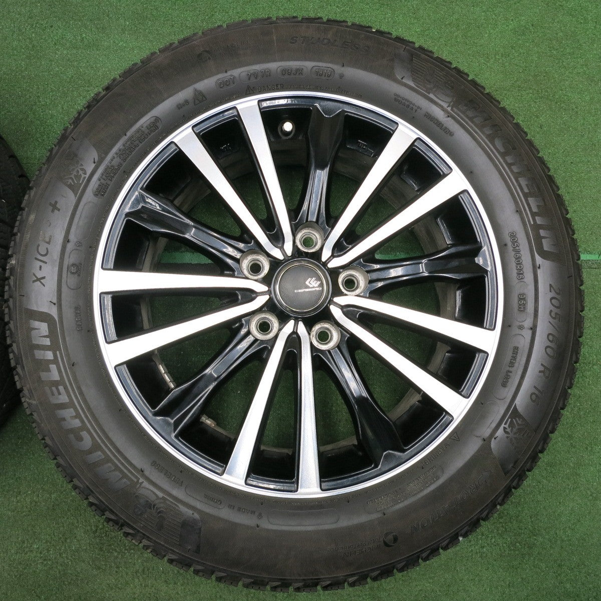 *送料無料* バリ溝！9.5分★スタッドレス 205/60R16 ミシュラン X-ICE3+ CEREBRO セレブロ 16インチ PCD114.3/5H★4032101NJス