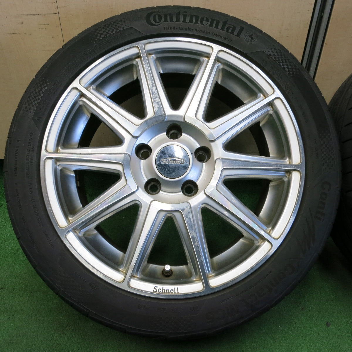 *送料無料* 4本価格★ワーゲン 等 Schnell 225/45R17 コンチネンタル コンチマックス コンタクト MC5 シュネル 17インチ PCD112/5H★4051401イノ