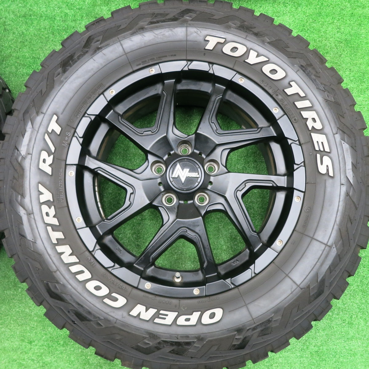 [送料無料] バリ溝！21年！綺麗！9.5分★ナイトロパワー デリンジャー MID 265/65R17 トーヨー OPEN COUNTRY R/T ホワイトレター NITROPOWER PCD114.3/5H★4091202HAノ