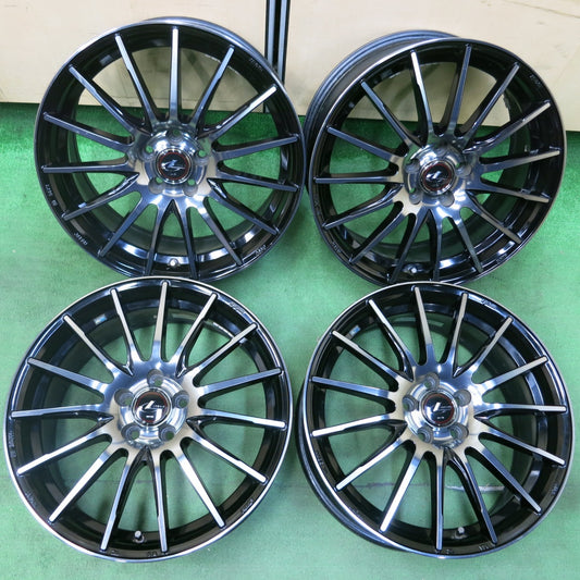 [送料無料] キレイ★LEONIS NAVIA 05 AMF weds 17インチ レオニス ナヴィア05 ウェッズ ホイール 17×7J PCD100/5H★4102906SYホ