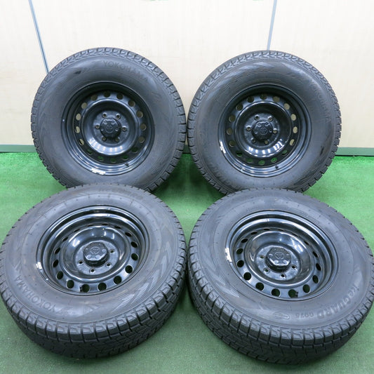 *送料無料* バリ溝！9分★トヨタ FJクルーザー 純正 スチール 265/70R17 スタッドレス ヨコハマ アイスガード G075 PCD139.7/6H★4051704HAス