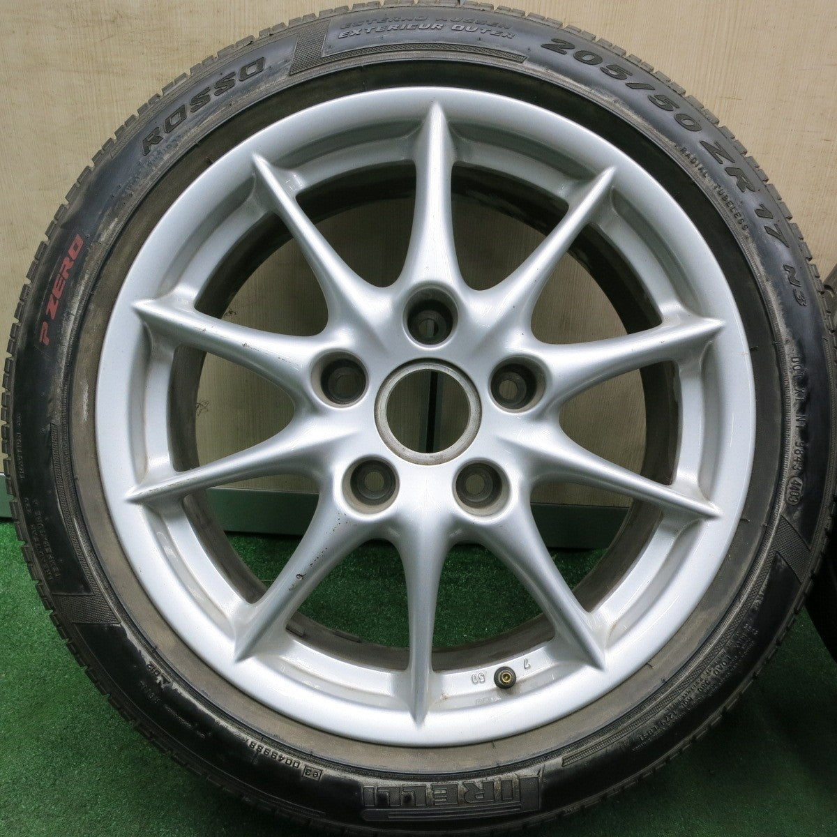 *送料無料* 4本★ポルシェ 911 純正 BBS RD137 RD138 205/50R17 255/40R17 ピレリ PZERO ROSSO ブリヂストン RE-01R PCD130/5H★4062704HAノ