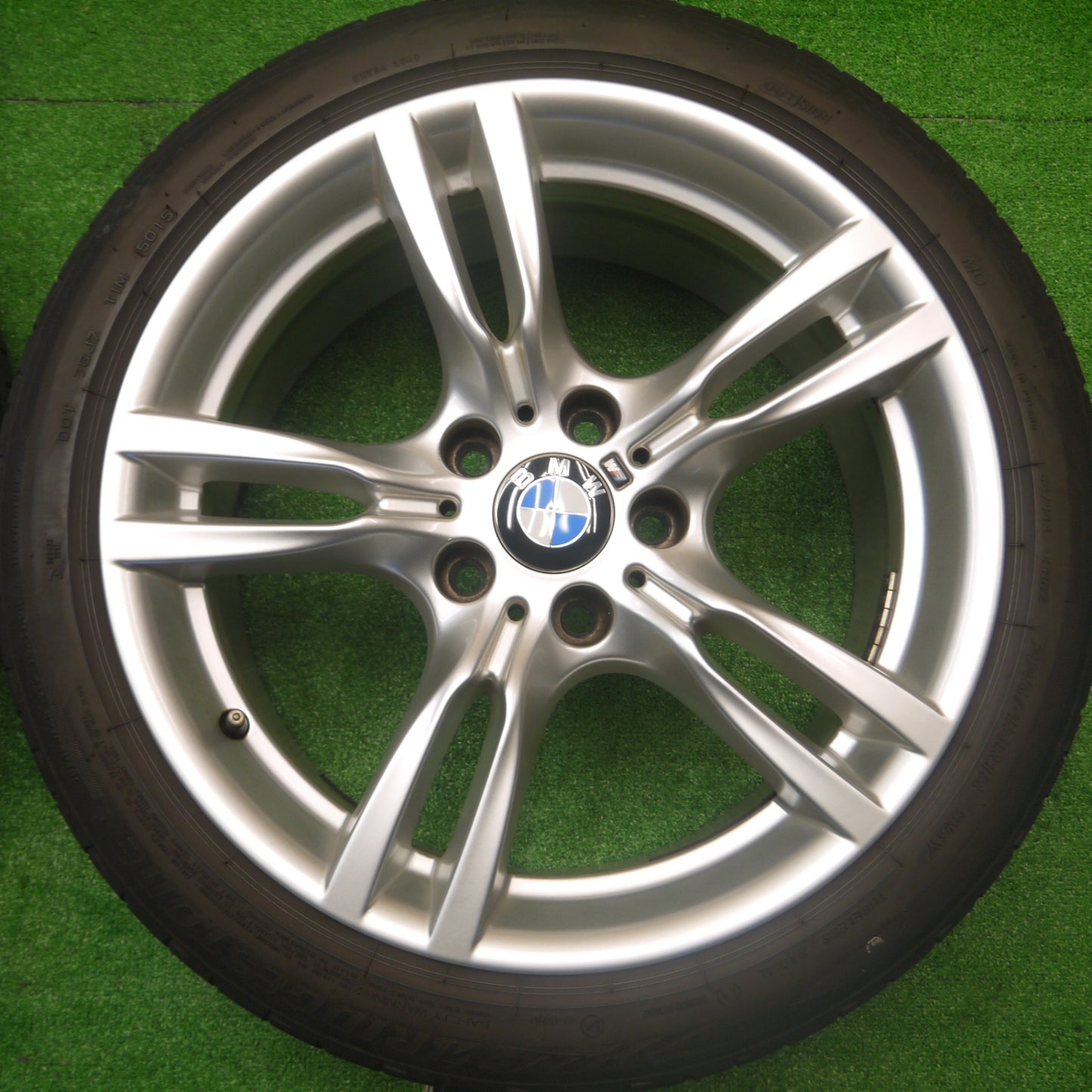 *送料無料* キレイ★BMW 3シリーズ Mスポーツ 純正 225/45R18 255/40R18 ブリヂストン ポテンザ S001 RFT PCD120/5H★4082304Hノ