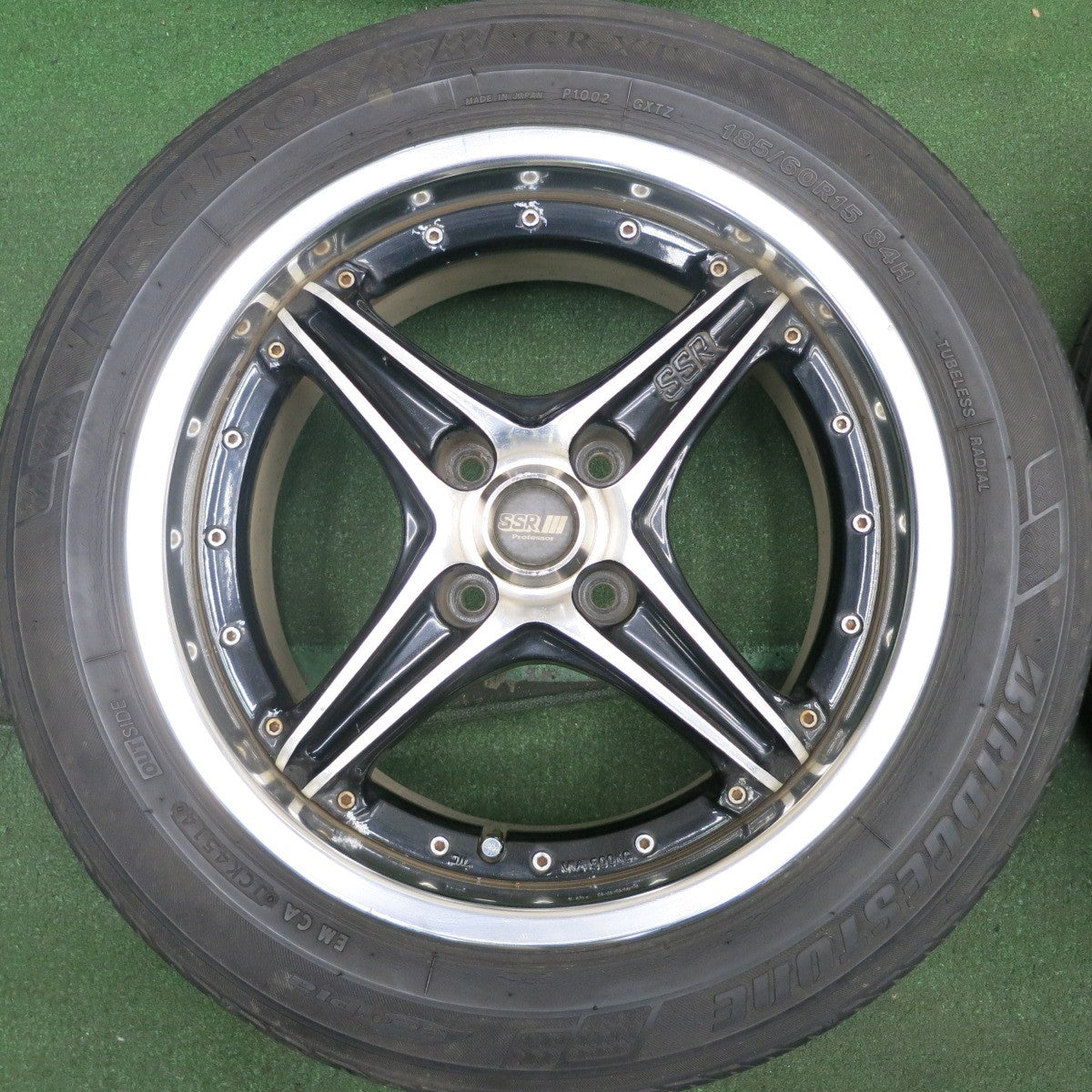 *送料無料* 4本価格★SSR PROFESSOR SP-2R 185/60R15 ブリヂストン レグノ GR-XT ヨコハマ エコス ES31 PCD100/4H★4052208HAノ