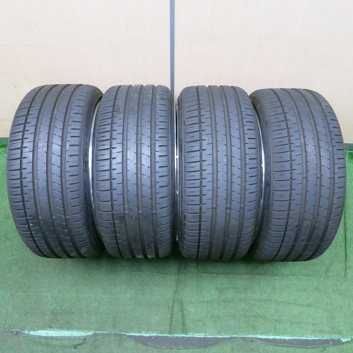 *送料無料* バリ溝！21年！キレイ！9分★F ZERO FZ-1 FORGED 235/35R20 ファルケン アゼニス FK510 Fゼロ 20インチ PCD114.3/5H★4070302NJノ