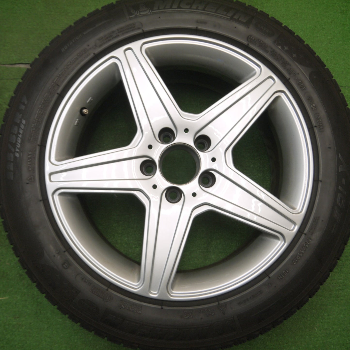 [送料無料] 4本価格★ベンツ 等 AGA Burg 225/55R17 スタッドレス ミシュラン X-ICE XI3 17インチ PCD112/5H★5011504Hス