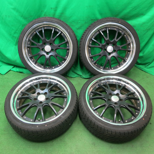 *送料無料* バリ溝！9分★WORK GNOSIS GS4 245/35R20 グッドイヤー イーグル LS EXE ワーク グノーシス PCD114.3/5H★4052504ナノ