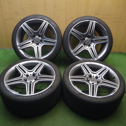 *送料無料* バリ溝！8.5分★ベンツ SL63 SL65 純正 AMG 255/35R19 285/30R19 スタッドレス ピレリ SOTTOZERO PCD112/5H★4060708Hス