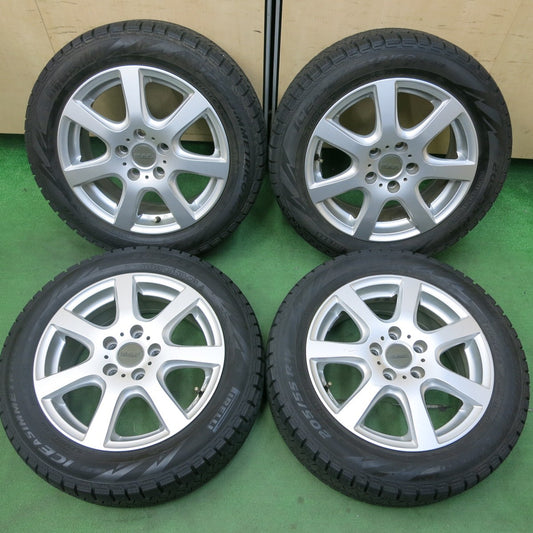 [送料無料] バリ溝！8.5分★ワーゲン 等 MAK DOLOMITI 205/55R16 スタッドレス ピレリ アイスアシンメトリコ プラス ドロミテ PCD112/5H★4102503SYス