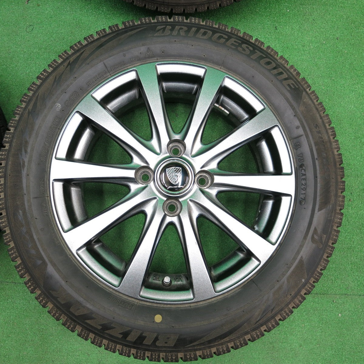 *送料無料* バリ溝！9分★スタッドレス 175/65R15 ブリヂストン ブリザック VRX2 MANARAY SPORT マナレイ PCD100/4H★4042707ナス