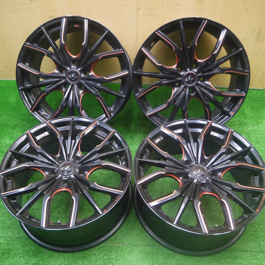 *送料無料* キレイ★LEONIS LV weds レオニス ウェッズ 18インチ ホイール 18×8J PCD114.3/5H★4082005Hホ