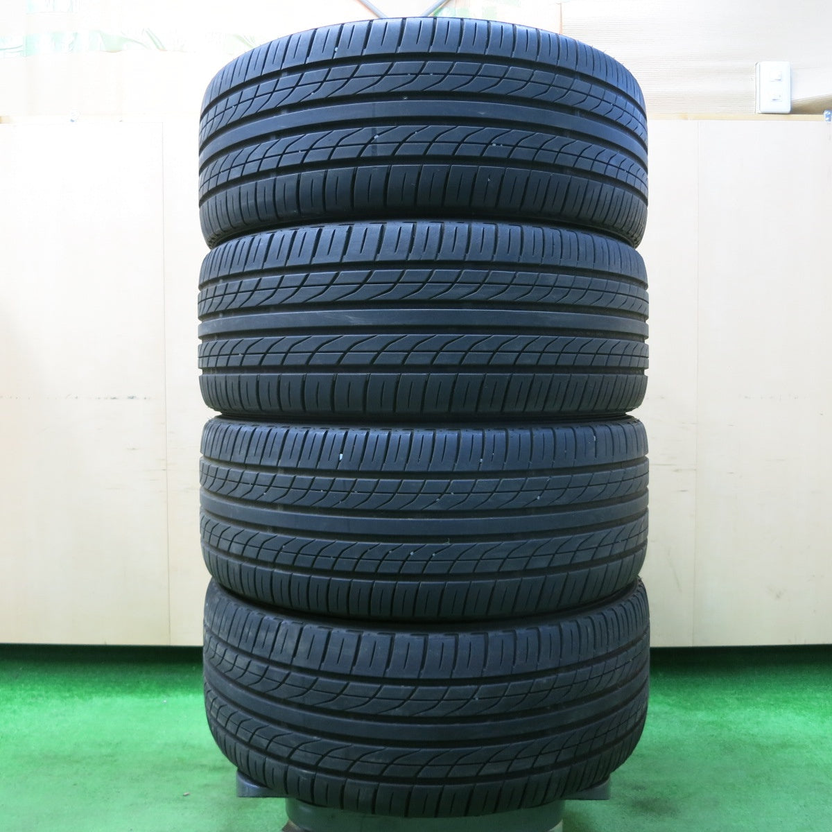 *送料無料* 4本価格★プリウス等 Lehrmeister 225/40R18 ヨコハマ DNA エコス ES300 レアマイスター 18インチ PCD100/5H★4031505イノ