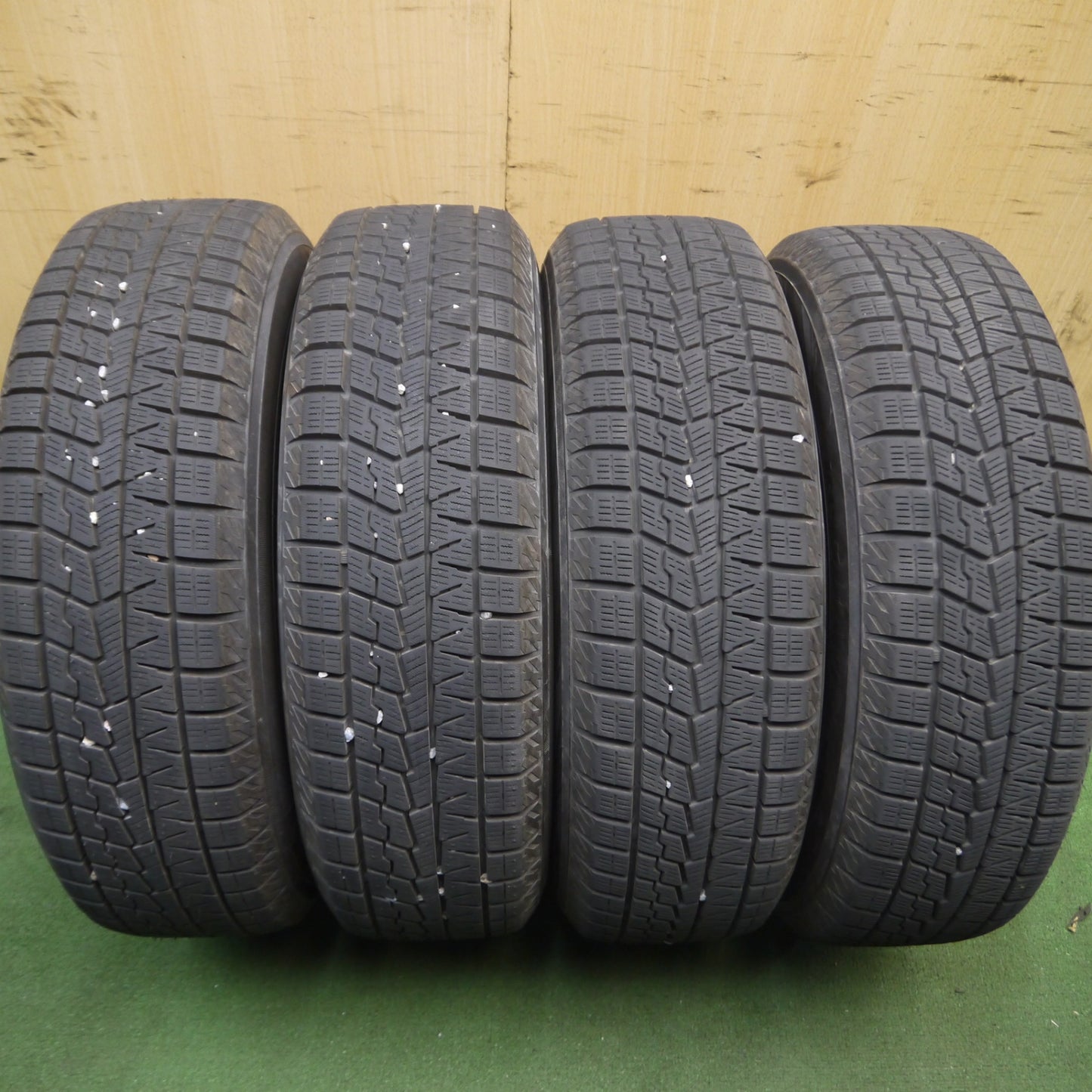 *送料無料* バリ溝！21年！キレイ！ほぼ10分★スタッドレス 175/65R15 ヨコハマ アイスガード iG70 SPORT ABELIA 15インチ PCD100/4H★4040911Hス