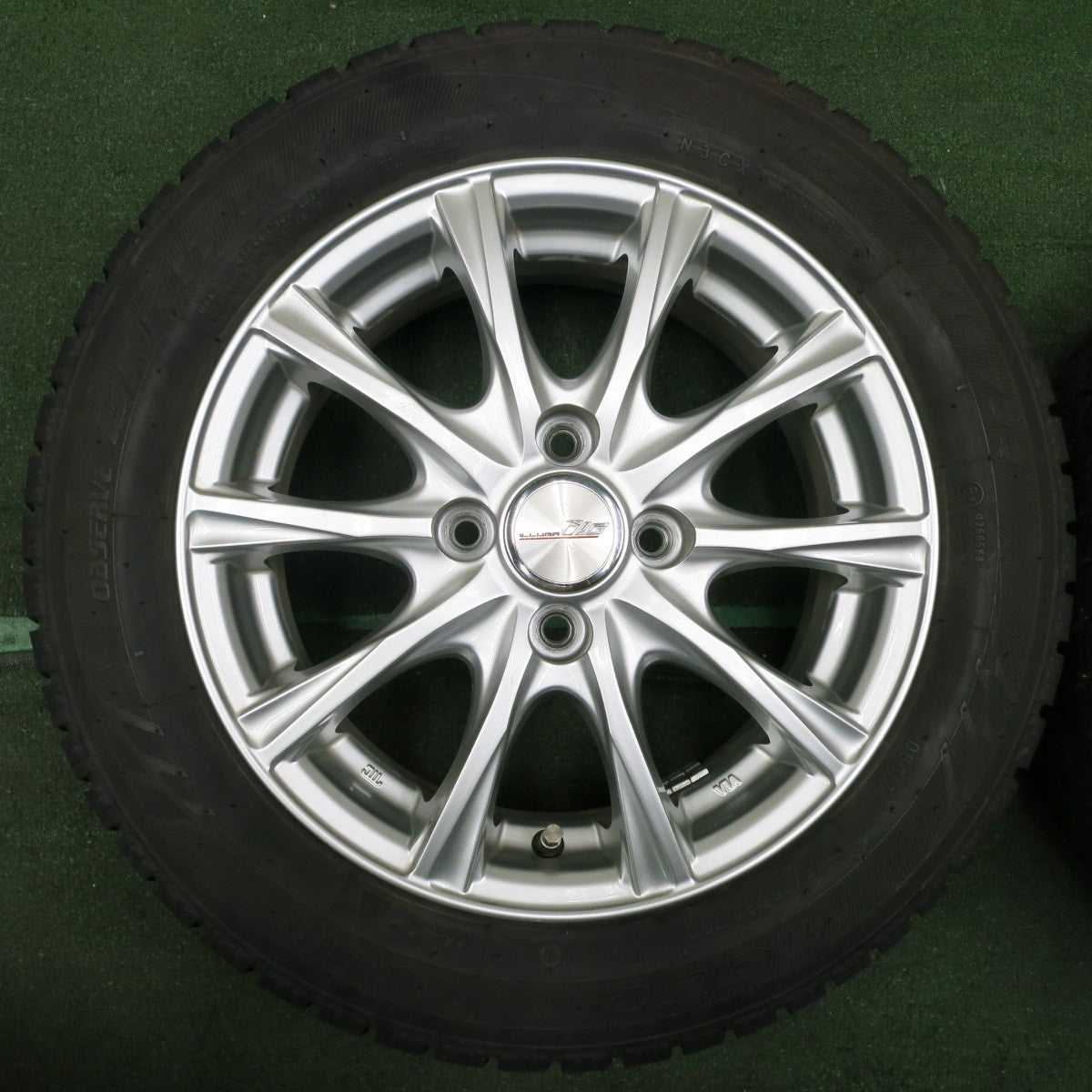 *送料無料* バリ溝！21年！キレイ！9.5分以上★スタッドレス 165/65R14 トーヨー オブザーブ ガリット GIZ ILLUGA ILG 14インチ PCD100/4H★4043001NJス