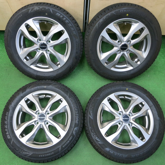 *送料無料* バリ溝！21年！キレイ！9分★スタッドレス 185/60R15 ブリヂストン ブリザック VRX3 BALMINUM バルミナ 15インチ PCD100/4H★4042909イス