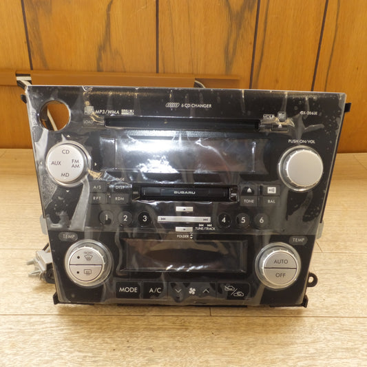 [送料無料] 新車外し★ケンウッド製 スバル 純正 レガシィ BP5 カーオーディオ GX206JEF2　6CD CHANGER★