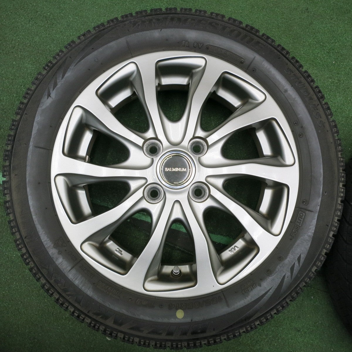 *送料無料* キレイ★スタッドレス 155/65R14 ブリヂストン ブリザック VRX BALMINUM バルミナ 14インチ PCD100/4H★4032702NJス