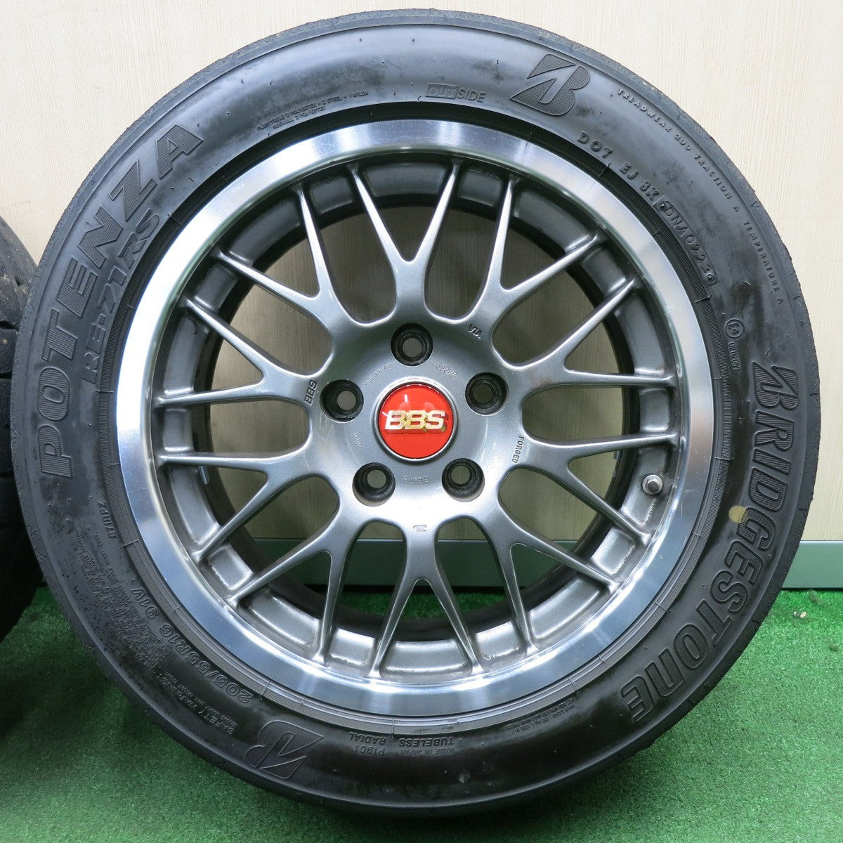 *送料無料* 4本価格！23年★BBS RG312 205/55R16 ブリヂストン ポテンザ RE-71RS 16インチ PCD114.3/5H★4051301NJノ