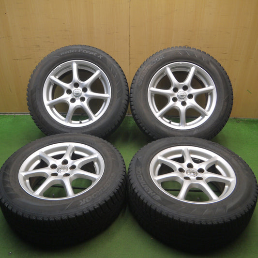 *送料無料* バリ溝！22年！9.5分★トヨタ 50系 エスティマ 純正 225/65R17 スタッドレス ハンコック ウインター アイセプトX PCD114.3/5H★4070105Hス