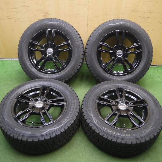 *送料無料* バリ溝！9.5分★プジョー等 EUROTECH 195/65R15 スタッドレス ダンロップ ウインターマックス WM01 ユーロテック PCD108/4H★4051701Hス