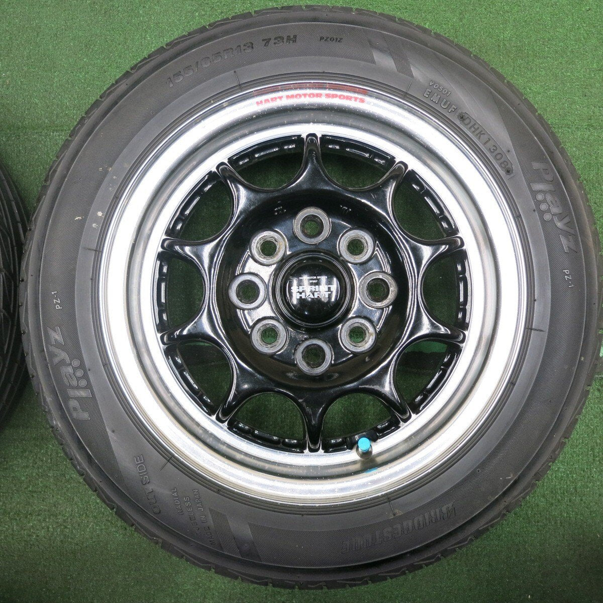 *送料無料* 4本価格★スプリントハート 155/65R13 ブリヂストン プレイズ PZ-1 SPRINT HART PCD110 114.3/4H マルチ★4041501NJノ